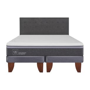 Cama Europea Cic Ortopedic Advance / King / Base Dividida + Respaldo