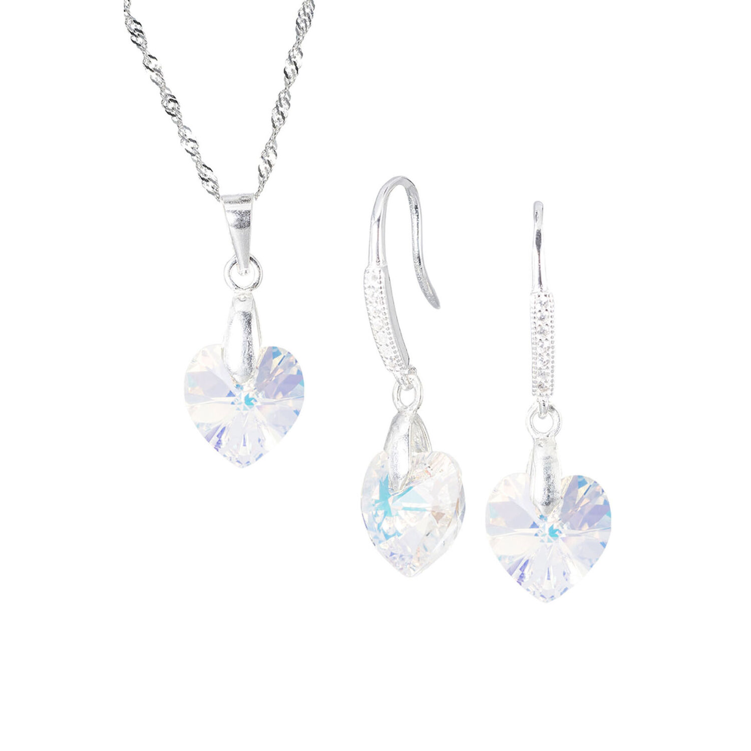 Conjunto Romance Cristales Genuinos Aurora Boreal image number 0.0