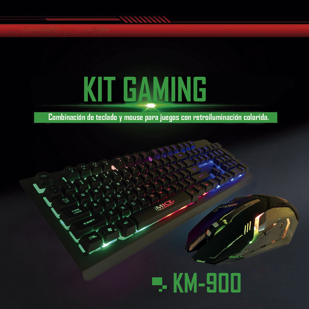 Kit Gamer Premium Teclado + Mouse Gamer Imice Km-900 Rgb image number 1.0