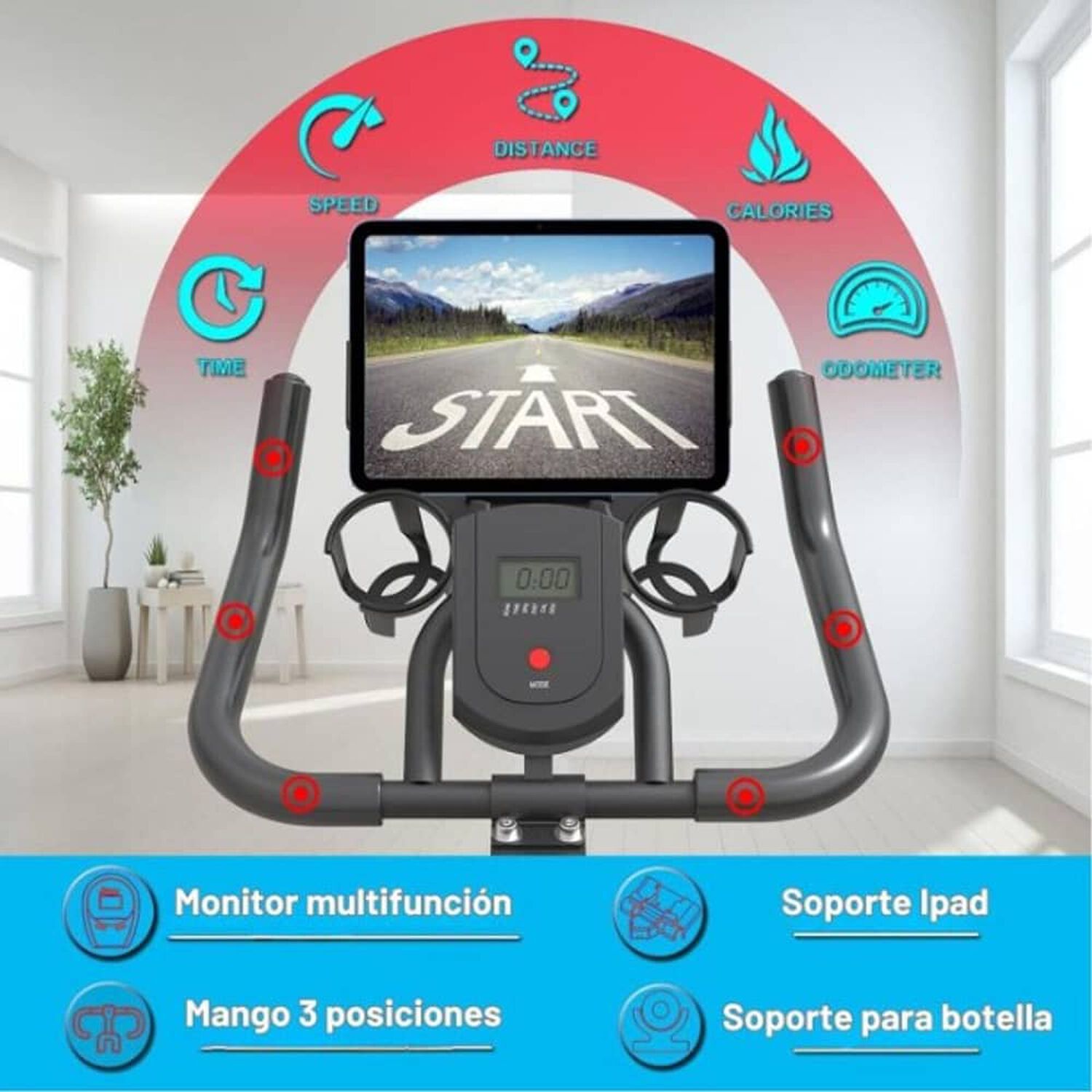 Bicicleta De Spinning Deluxe Extra Confort image number 3.0