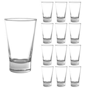 Set 12 Vasos Altos De Vidrio 394ml Modelo London Jugo Agua