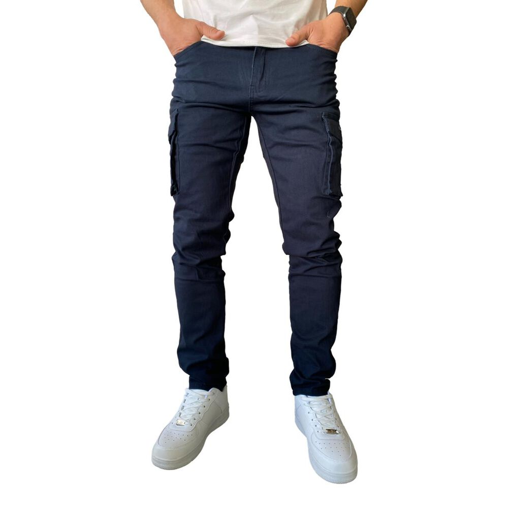 Pantal&oacute;n Cargo Slim Fit Mosaico Tela Elasticada image number 22.0