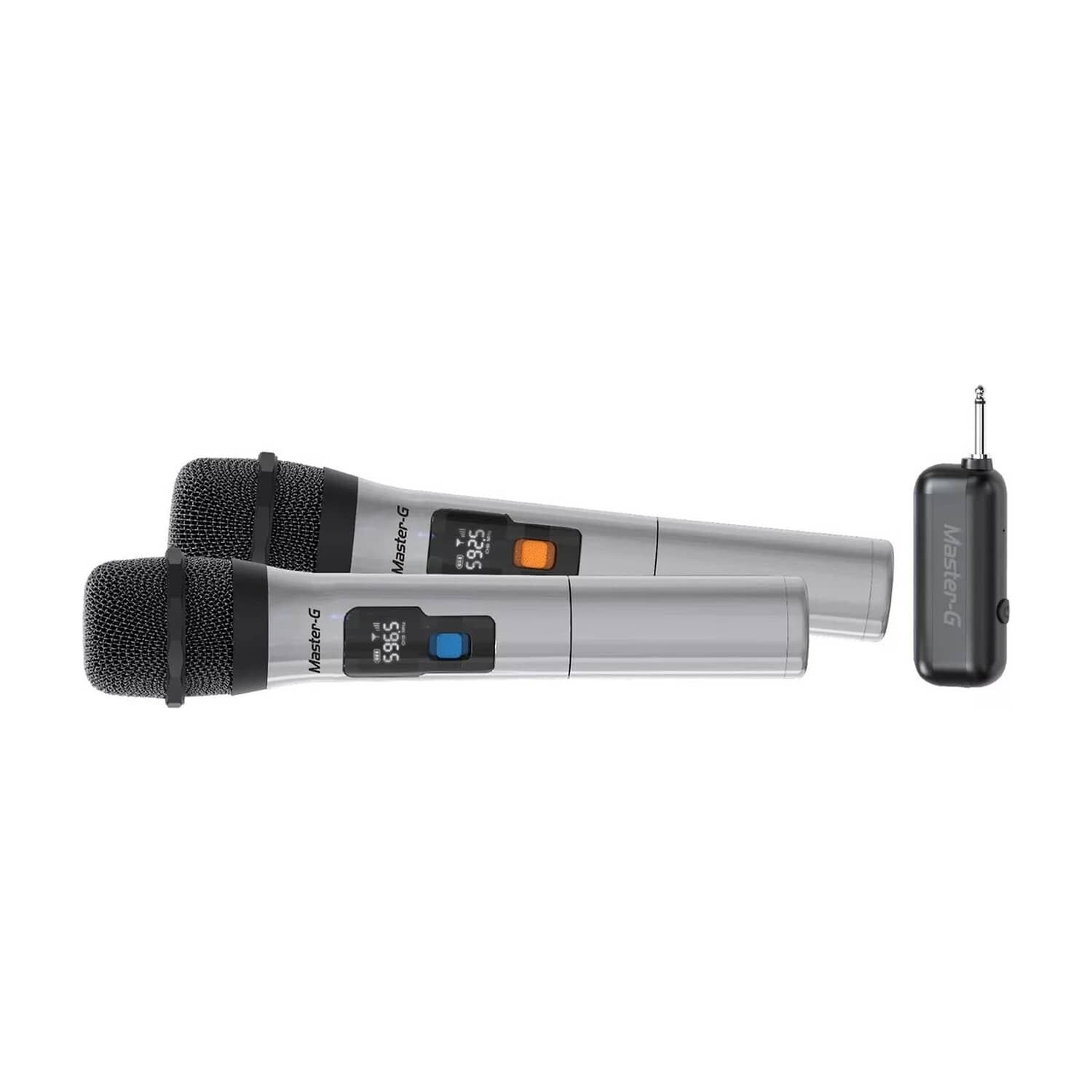 Par De Micr&oacute;fonos Uhf Inal&aacute;mbricos Con Receptor Master-g image number 2.0