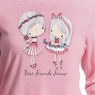 Art. 551 Pijama Algod&oacute;n Rayado Y Estampado De Ni&ntilde;as