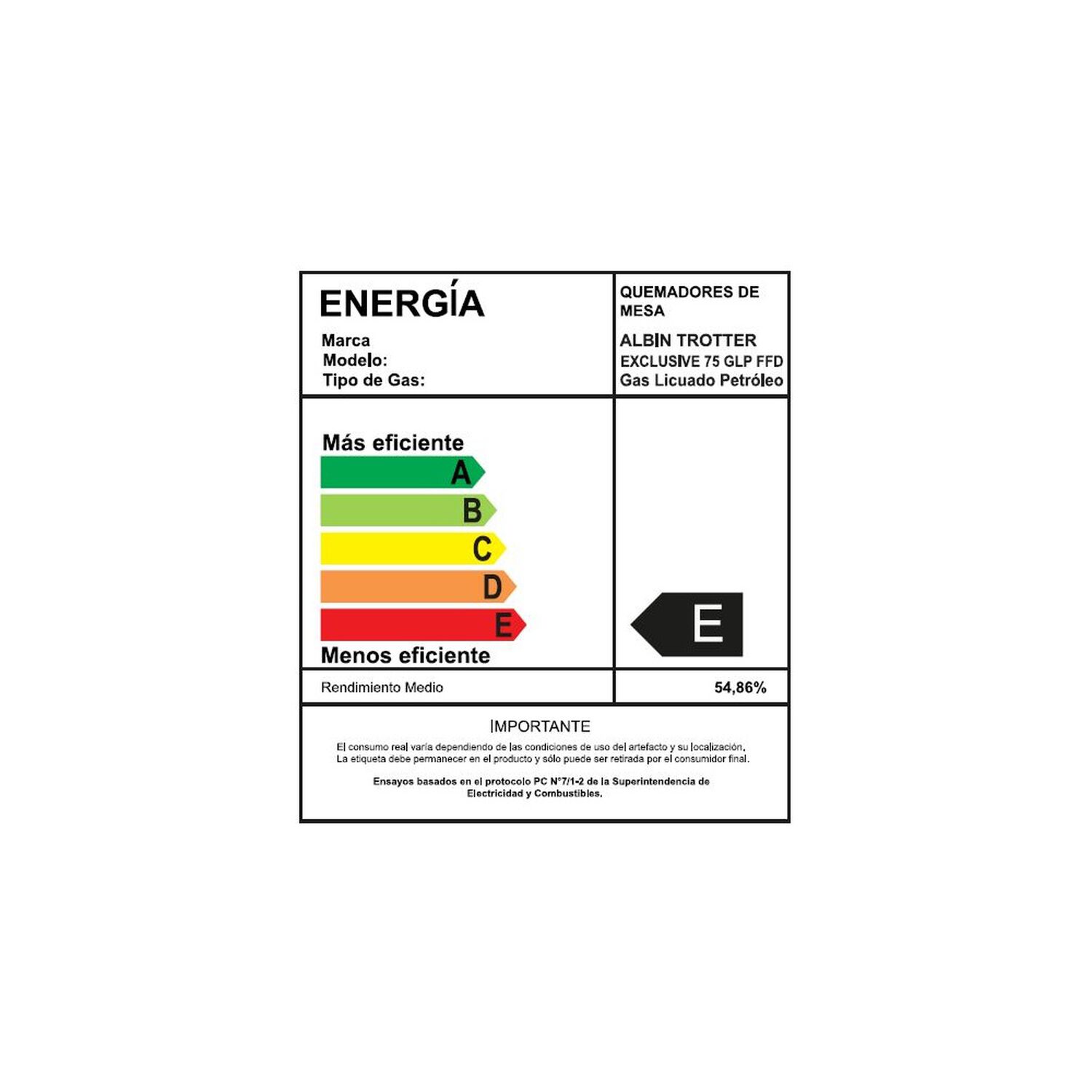 Encimera Gas Licuado Albin Trotter Exclusive 75 Ffd 5 Platos image number 3.0
