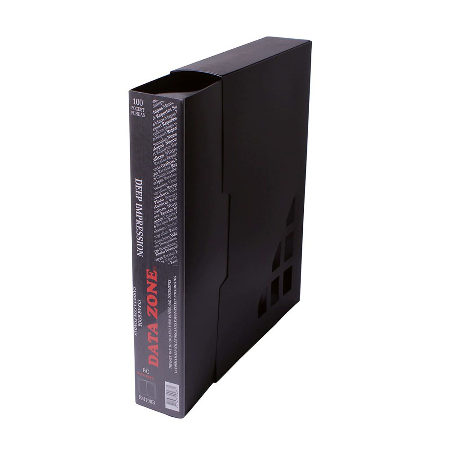 Carpeta Oficio 100 Fundas C/estuche Negro image number 0.0