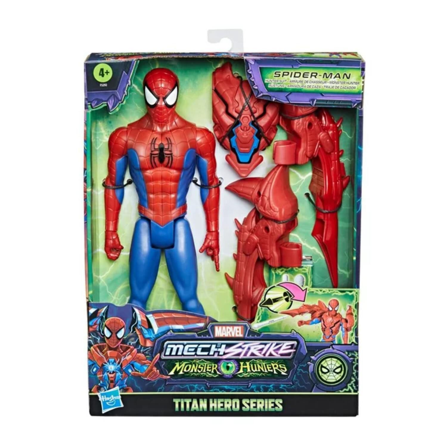 Juguete Figura De Accion Spiderman Mechstrike Monster Hunters image number 1.0