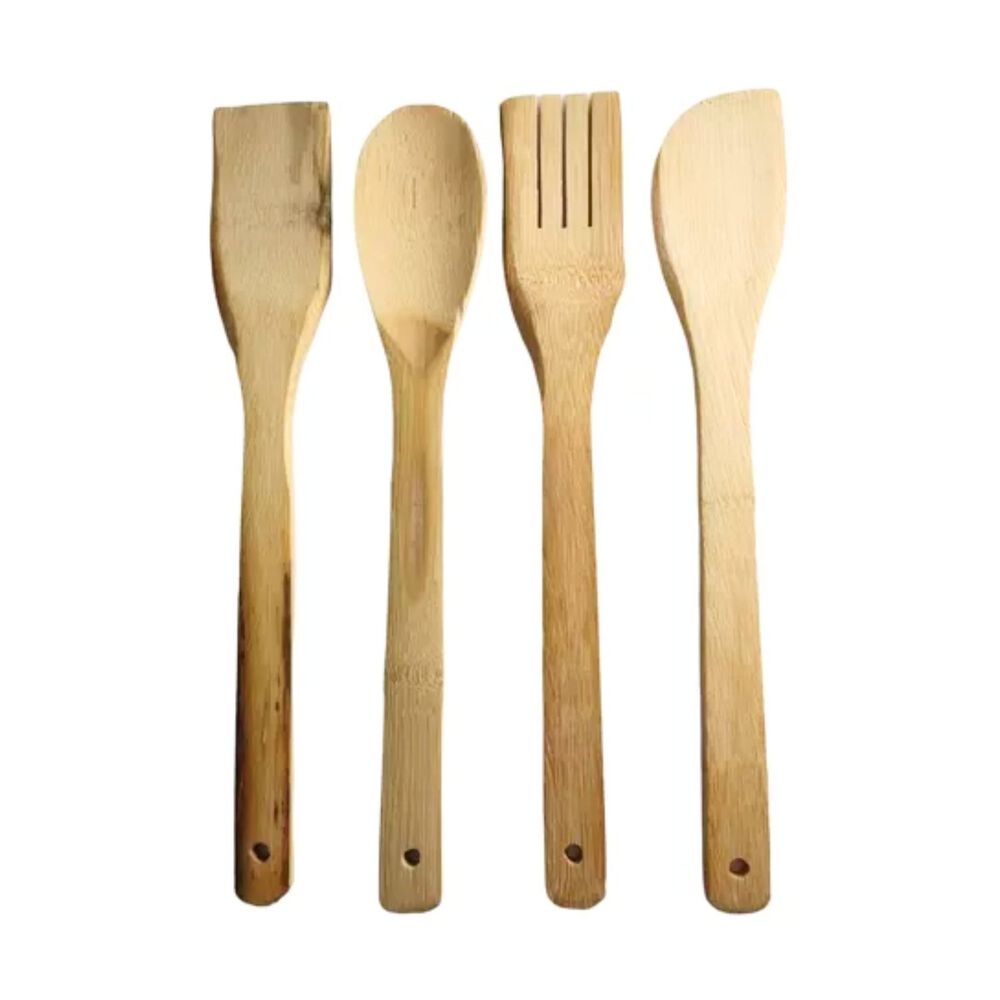 Set Utensilios 4 Piezas Bambú Cocina Antiadherente image number 0.0