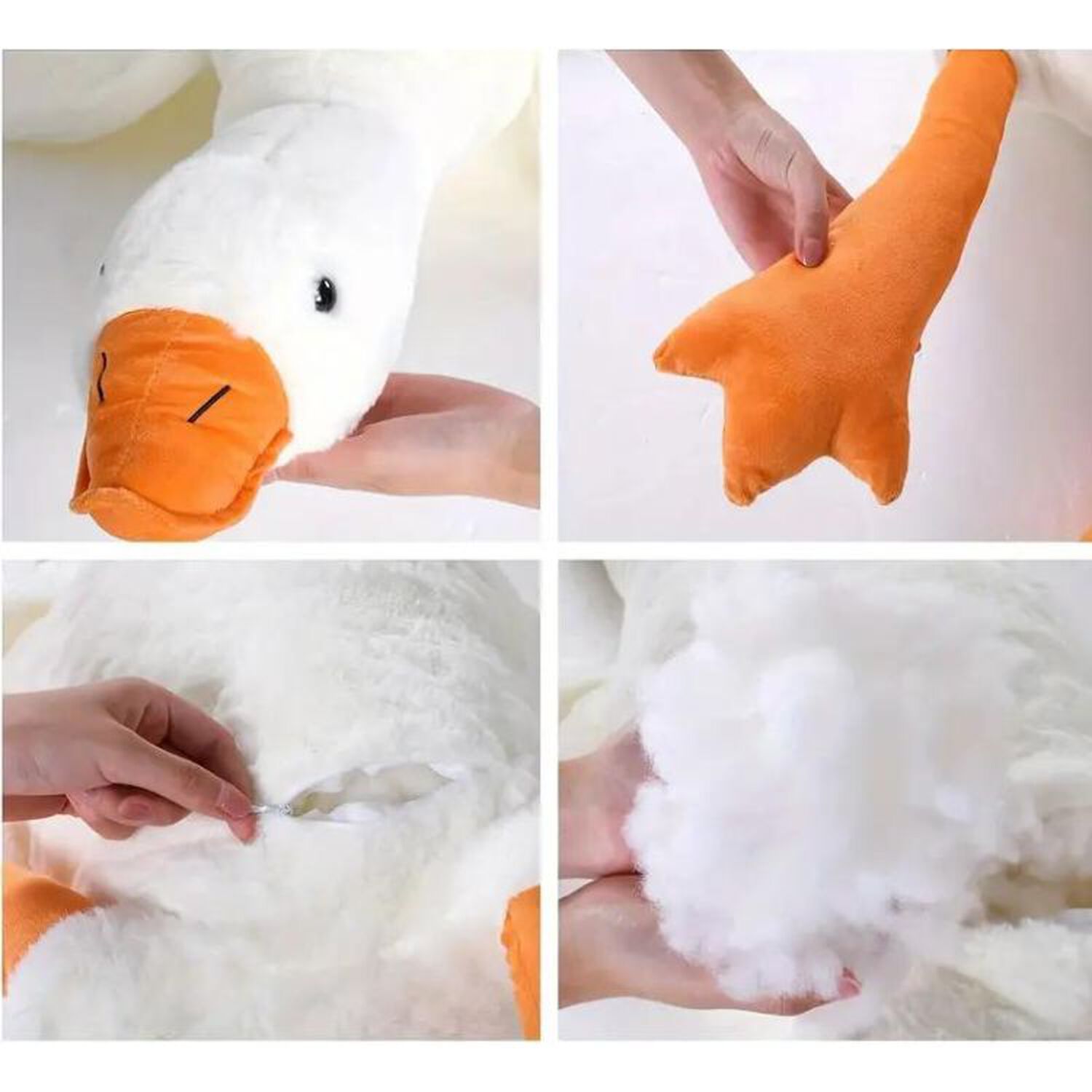 Peluche Ganso De Felpa Kawaii Almohada Gigante Suave 160cm image number 3.0