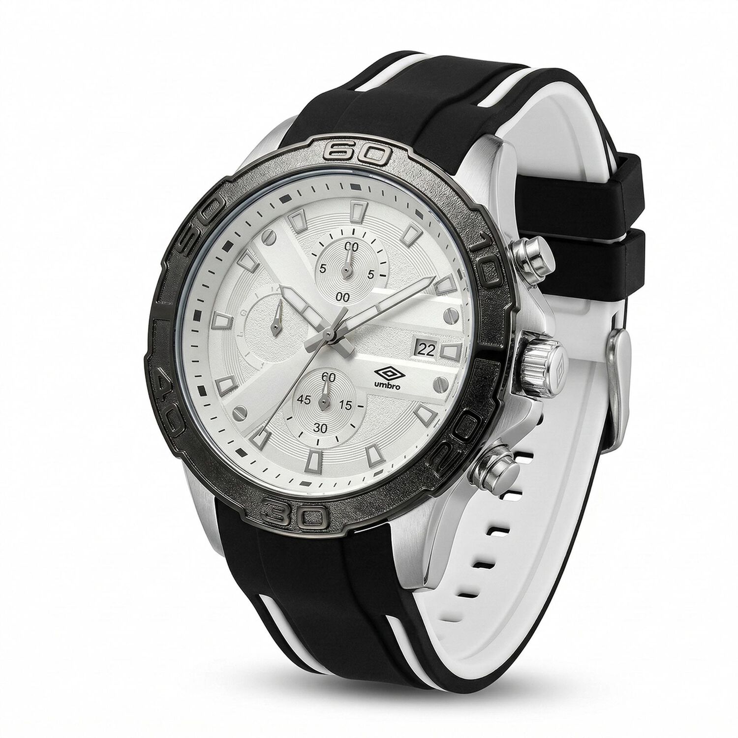 Reloj An&aacute;logo Hombre Umbro Plus Negro/blanco Umbp-1500-109 image number 1.0