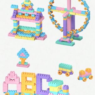 Set De 528 Legos De Construcción Color Pastel