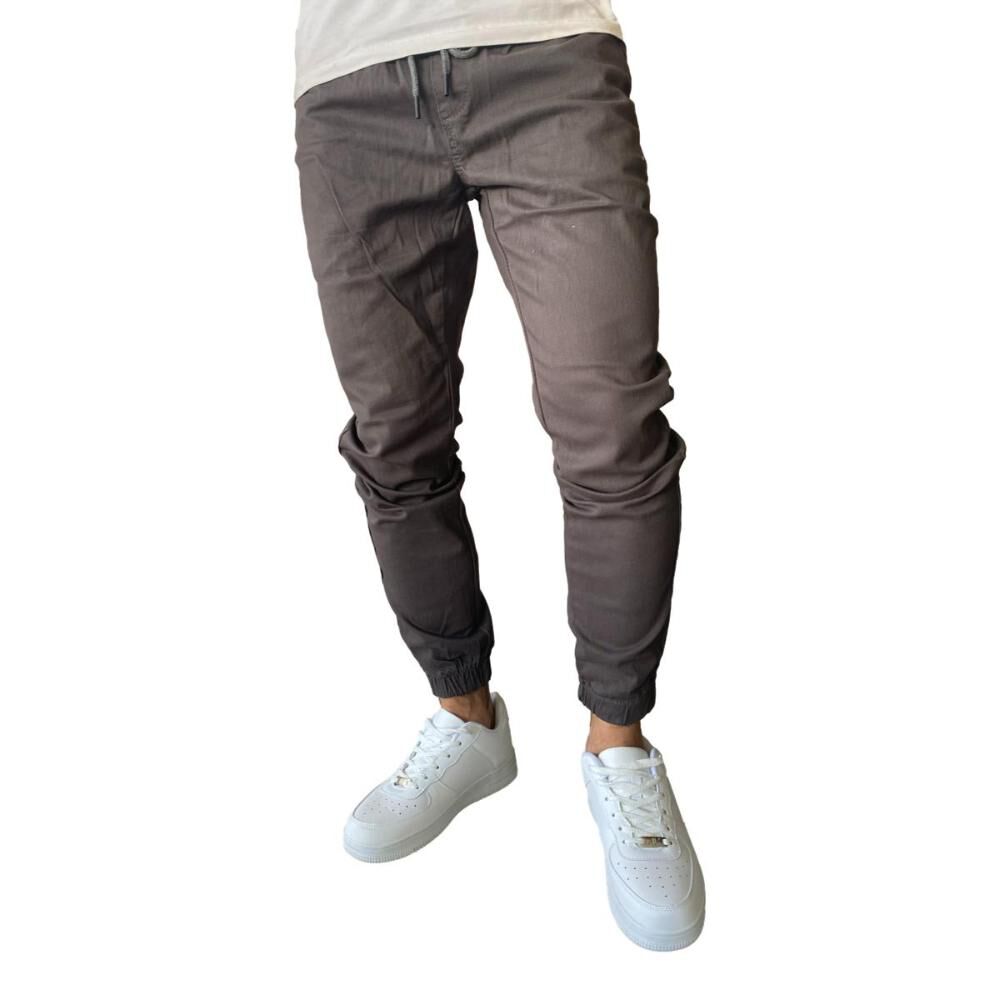 Jogger Mosaico Pantalón Slim Fit Elasticado Colores image number 3.0