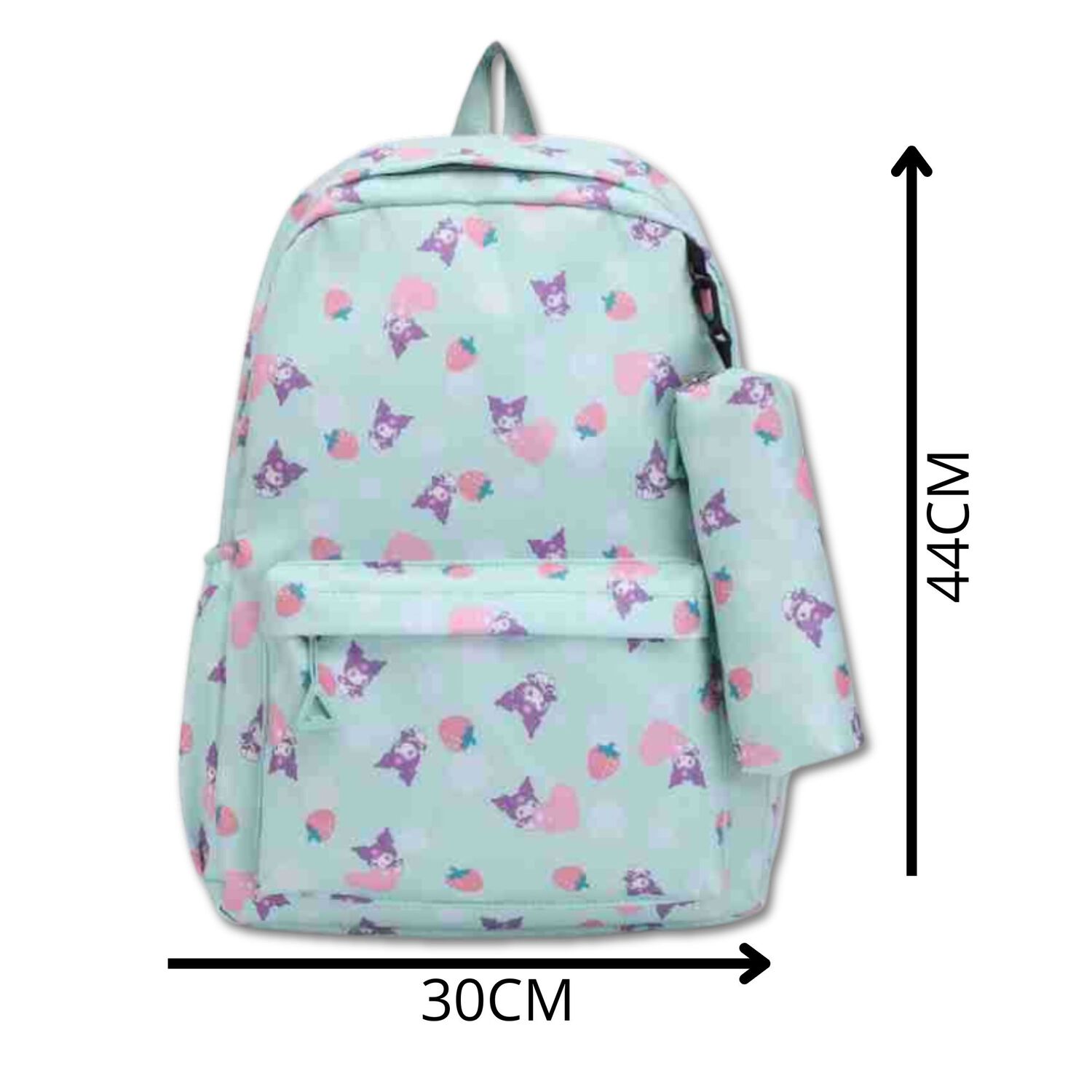 Mochila Kuromi Bolso Escolar Juvenil Sanrio Estilo Kawaii Light Green image number 1.0