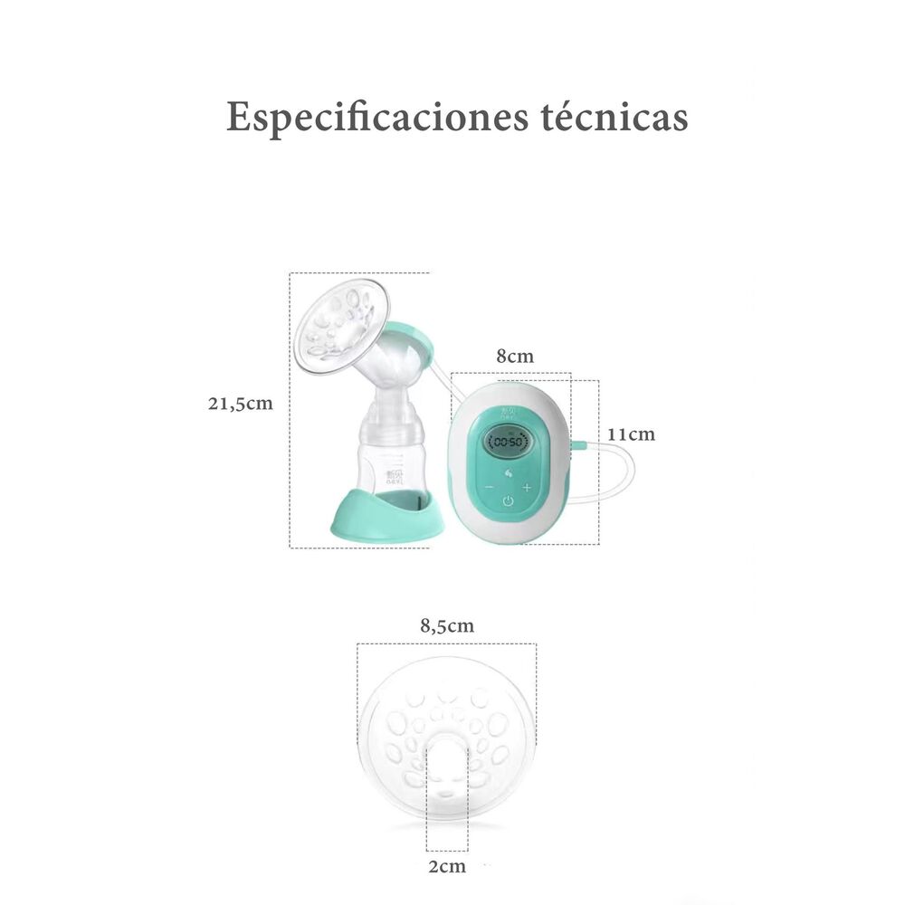 Extractor De Leche El&eacute;ctrico 9 Niveles Inalambrico Lubabycas image number 15.0