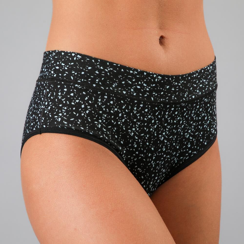 Pack X6 Hikini Algodon Print & Solid Flores image number 3.0