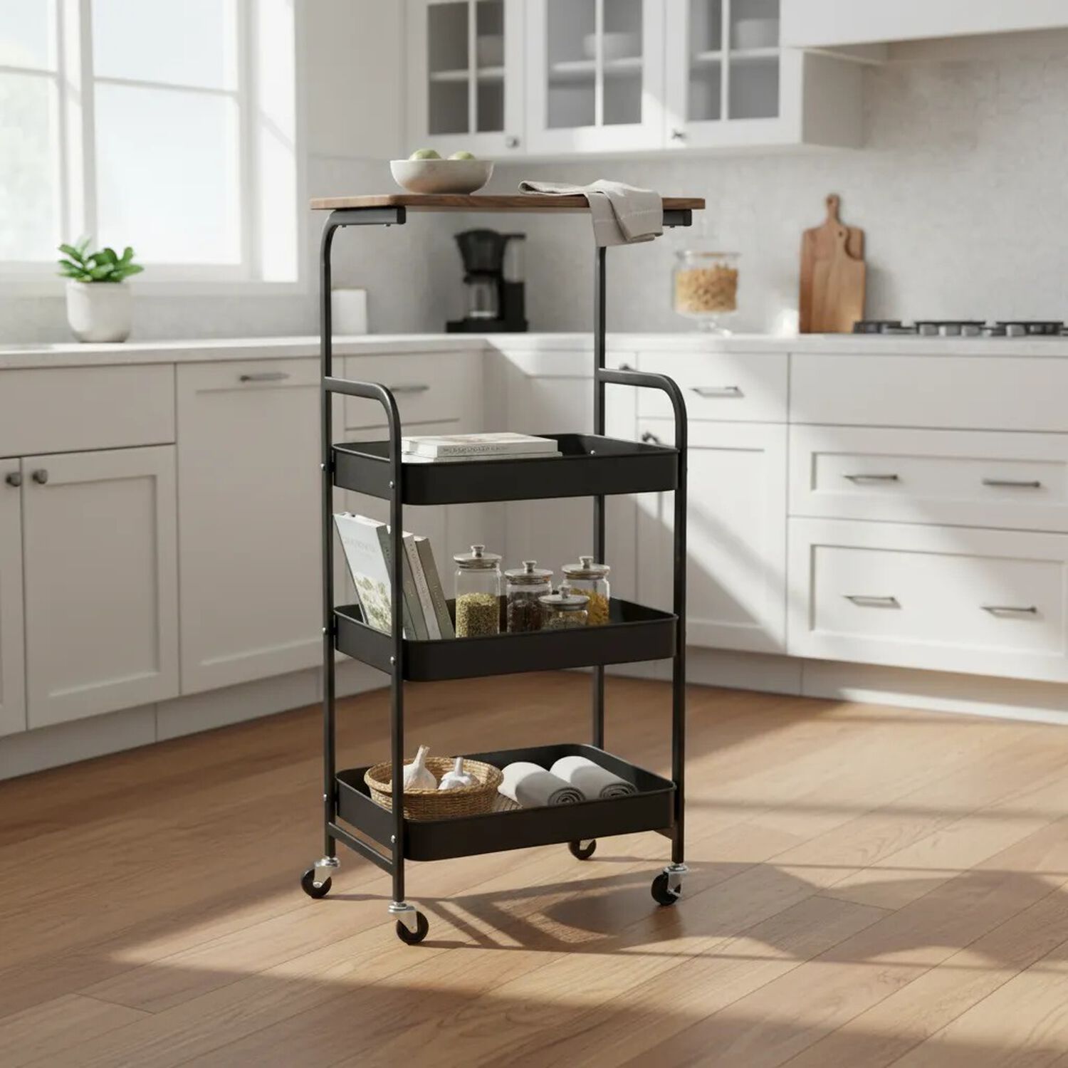 Organizador De Cocina Frutero Tipo Buffet De Madera Industrial Marca Mp Store image number 3.0
