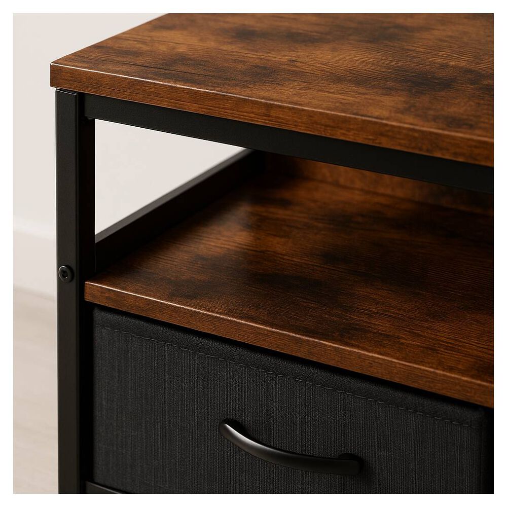 Rack De Tv R&uacute;stica Con Organizador image number 2.0