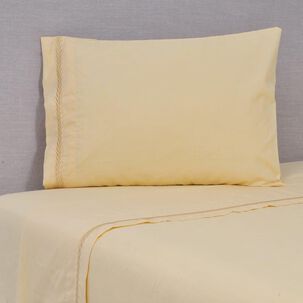 Sabana Bordadas 180 Hilos Mashini 1.5 P Ramas Amarillo