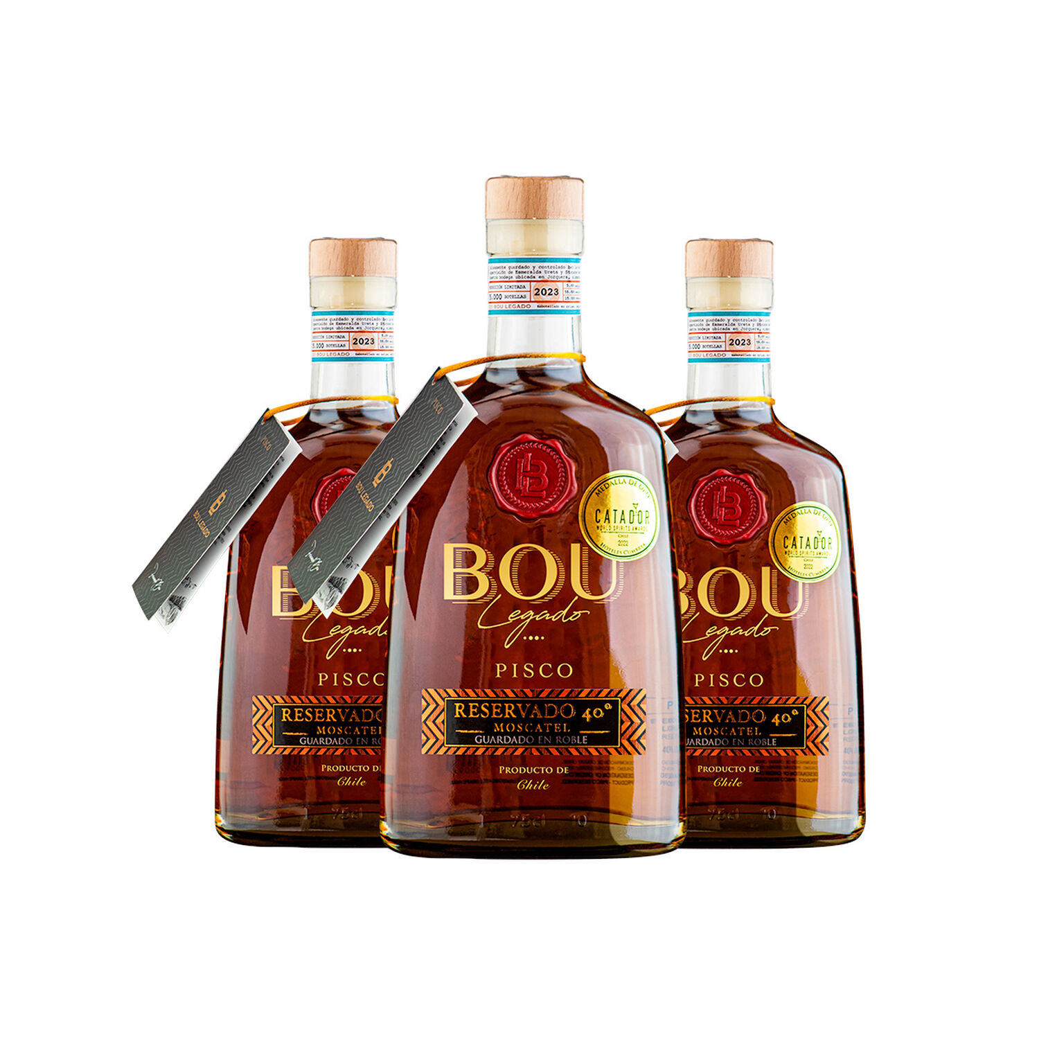 Pisco Bou Legado 40 Roble X 3 Unidades image number 0.0
