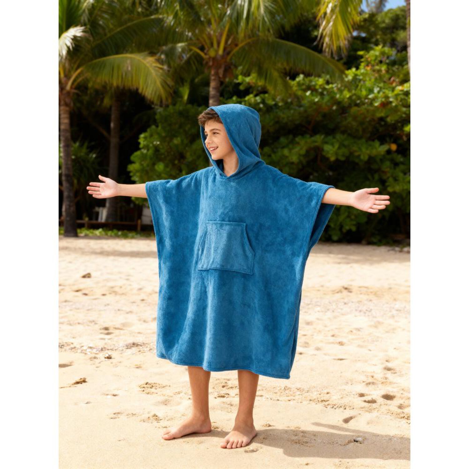 Toalla Playa Capucha Casaideal Poncho / 78 X 92 Cm image number 0.0