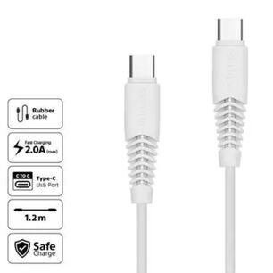 Cable De Carga Rapida Usb C 60w Blanco Dlc8701