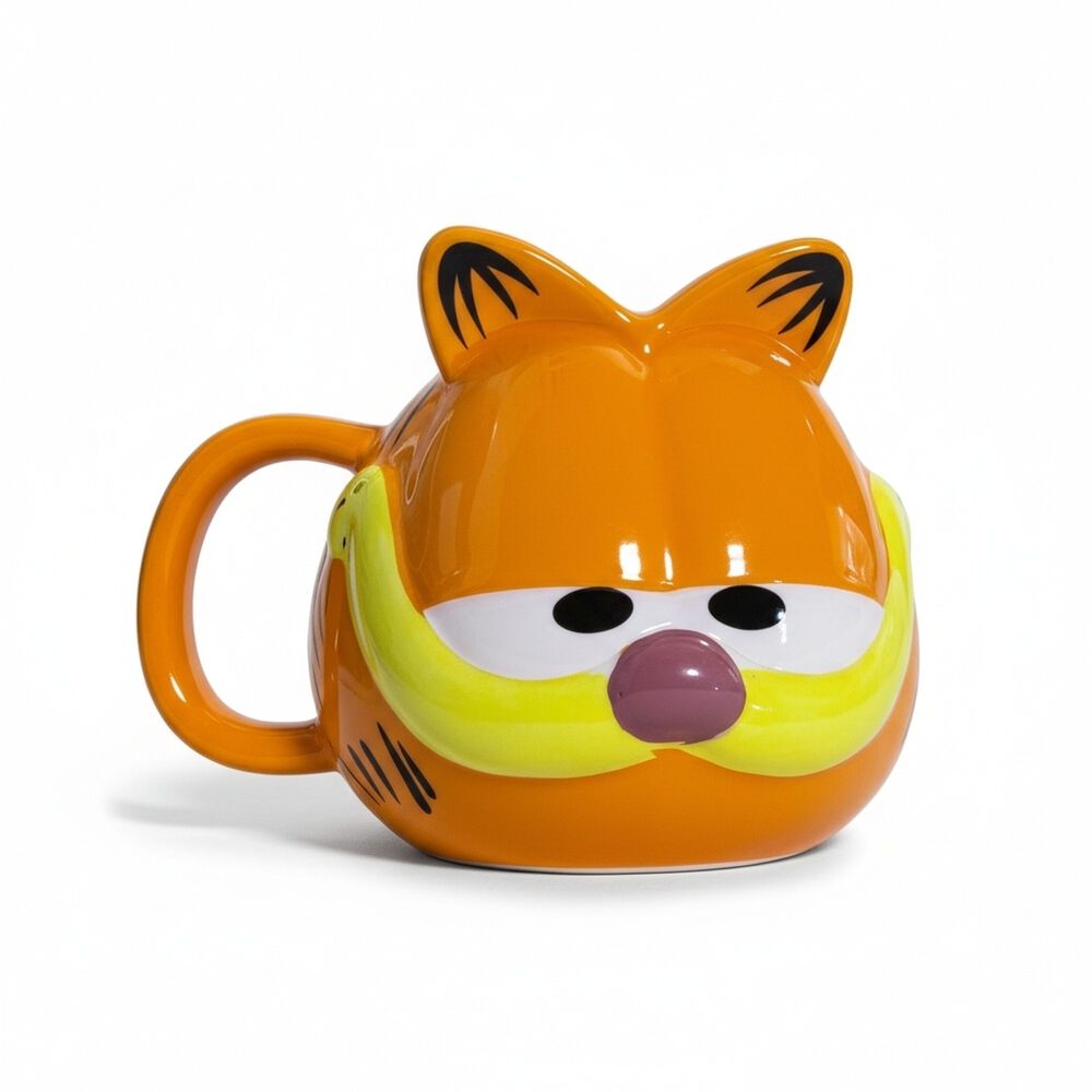 Taz&oacute;n Cer&aacute;mica 3d Rostro Gato Garfield image number 1.0