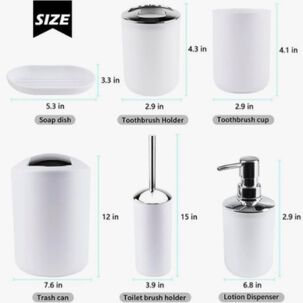 Set De Accesorios Para Ba&ntilde;o