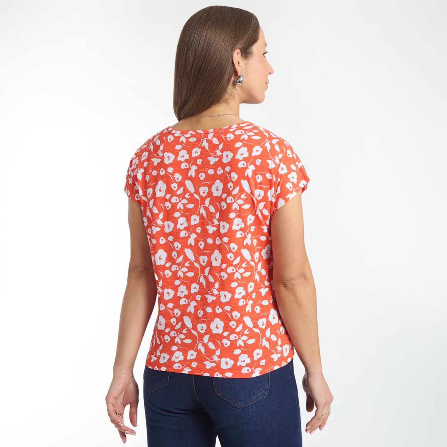 Polera Print Con Amarras En Pretina Manga Corta Cuello Redondo Mujer Geeps image number 3.0