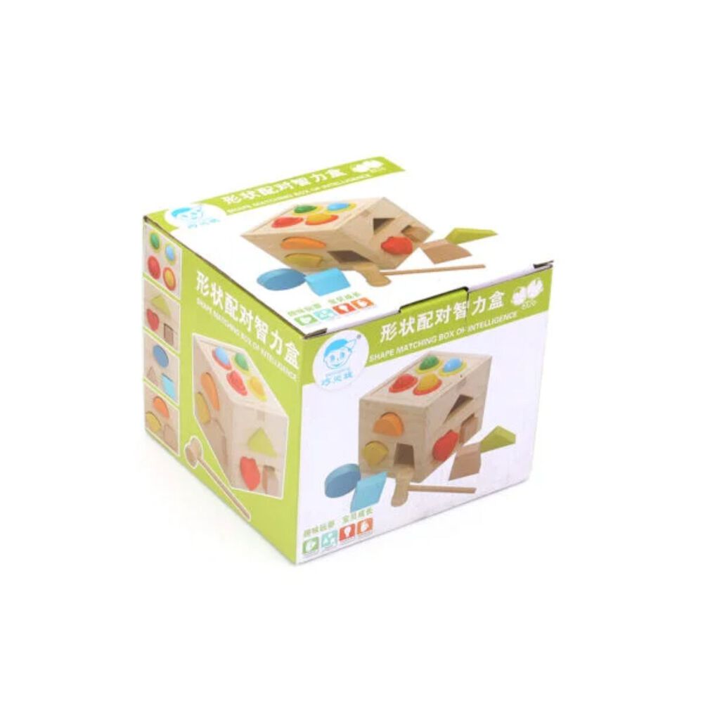 Caja De Encaje Con Figuras Geom&eacute;tricas De Madera Para Ni&ntilde;os image number 4.0