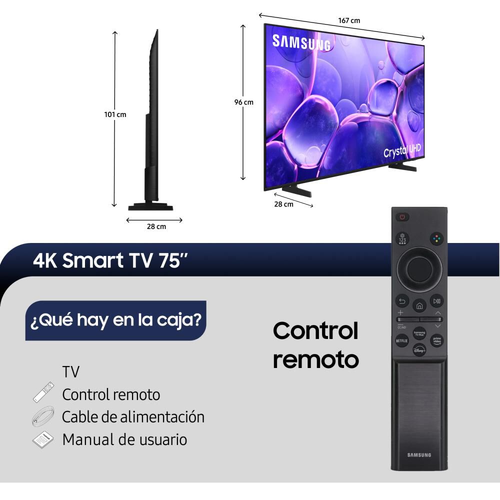 Led 75" Samsung U8000F / Ultra HD 4K / Smart TV 2025 image number 2.0