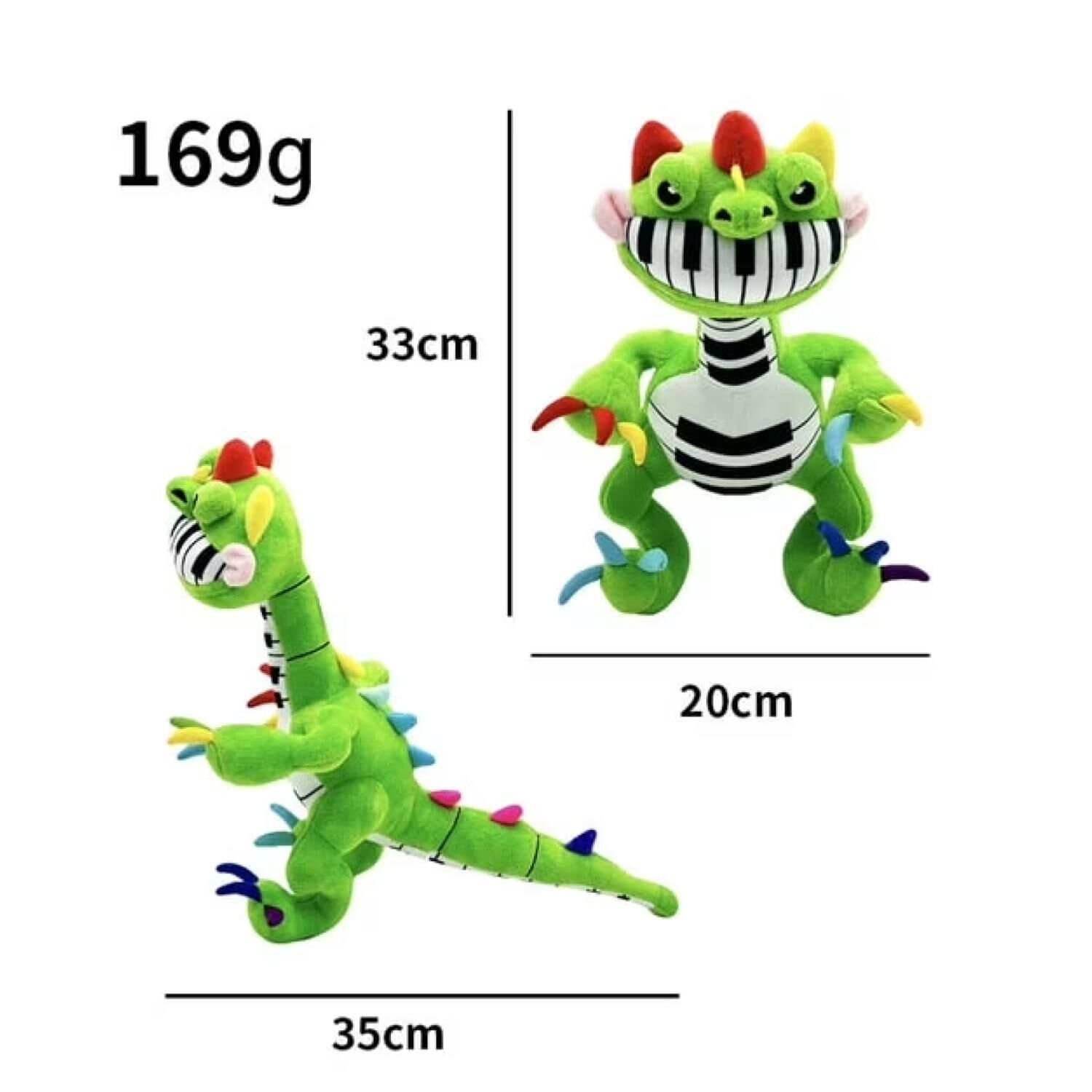 Juguete Peluche Pianosaurus Poppy Playtime Verde Infantil image number 1.0