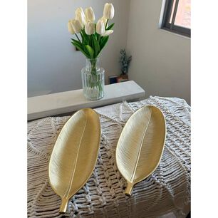 Set De 2 Bandejas Dise&ntilde;o Hojas