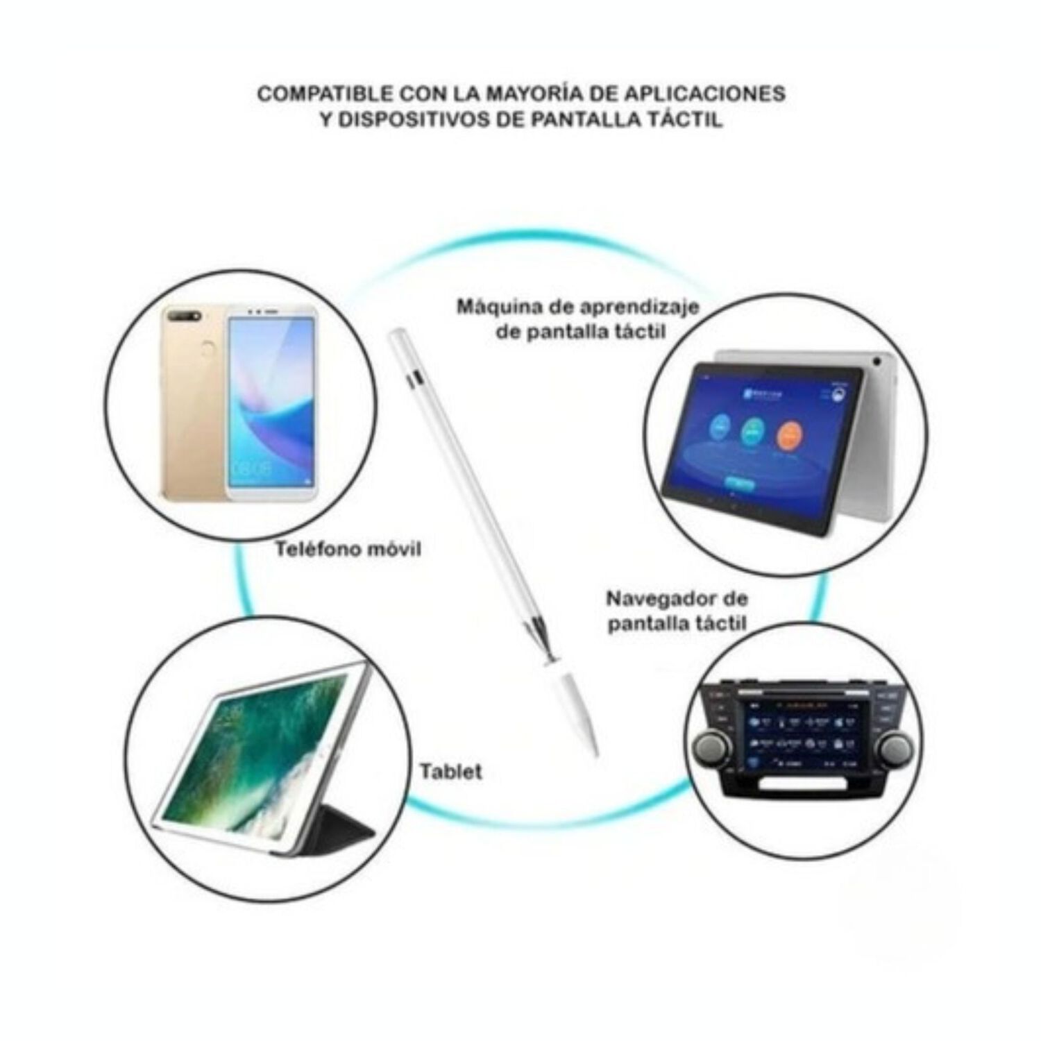 L&aacute;piz Touch Para Pantallas Android E Ios Stylus Profesional Recargable image number 5.0