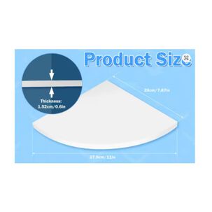 Repisa Esquinero Estante Flotante 4 Niveles Blanco