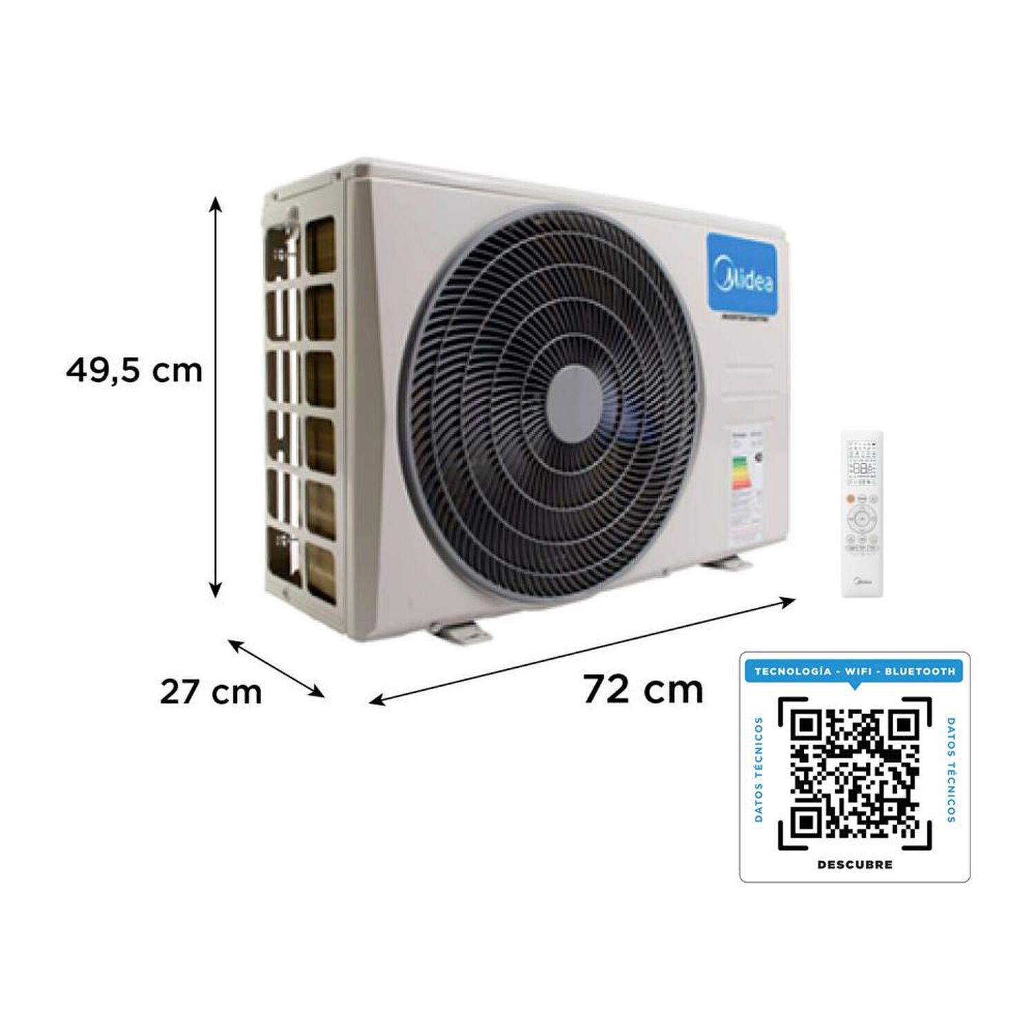 Aire Acondicionado Midea Breezeless12k / 12000 BTU image number 3.0