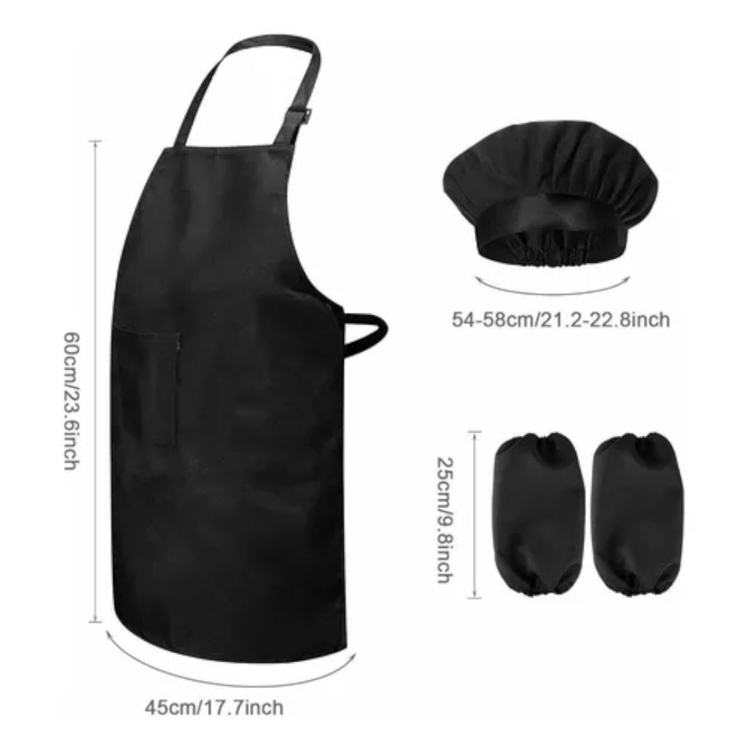 Set Delantal | Gorro | Mangas Disfraz Infantil Chef Cocina image number 8.0
