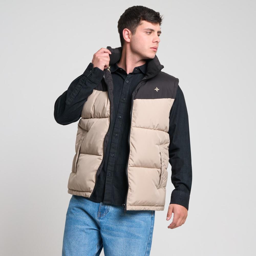 Chaqueta Bloque Color Sin Mangas Cuello Alto Hombre Skuad image number 0.0