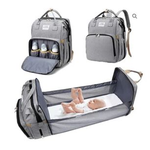 Bolso Mochila Cuna Plegable Impermeable Multifuncional