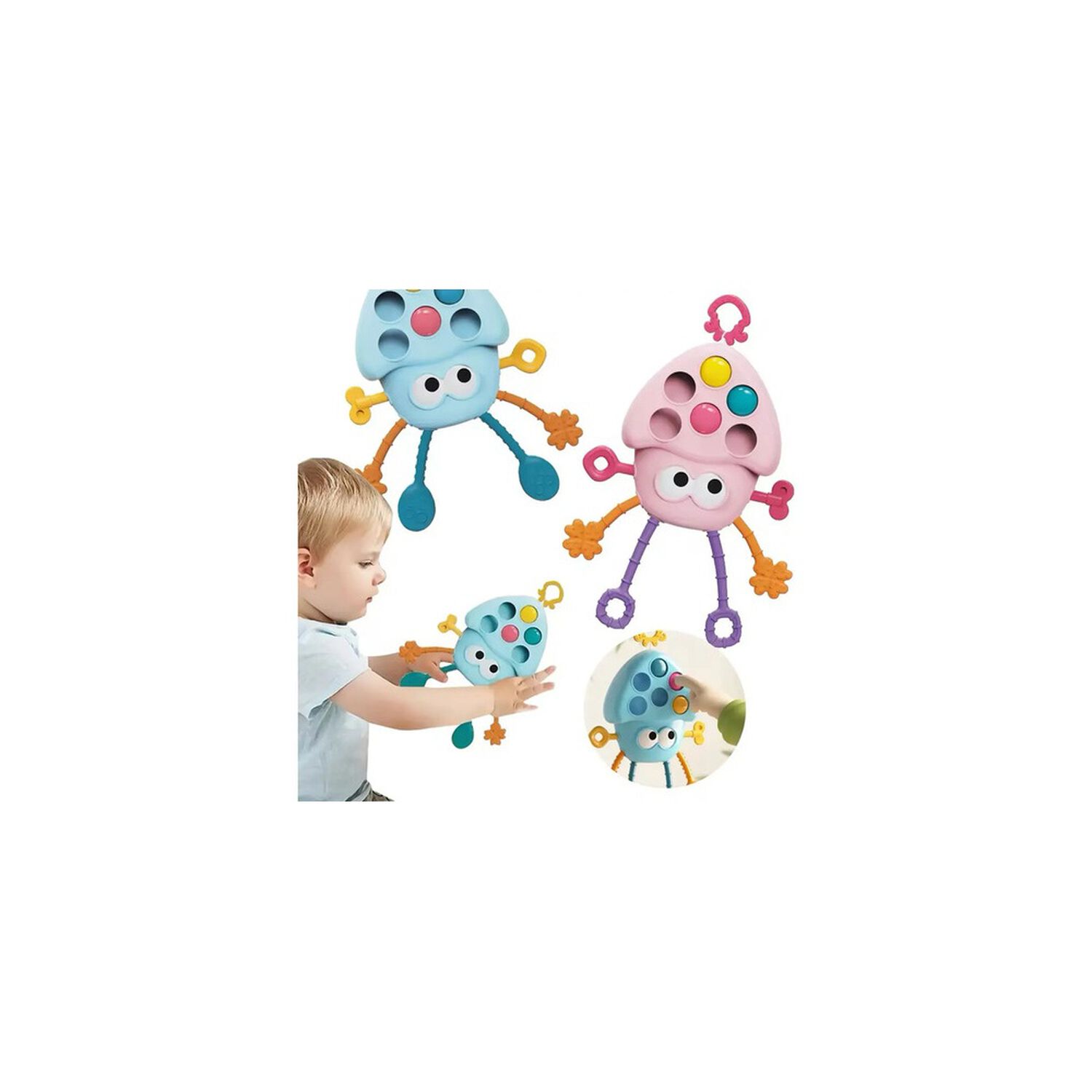 Juguete Estimulaci&oacute;n Montessori, Pulpo Sensorial image number 8.0