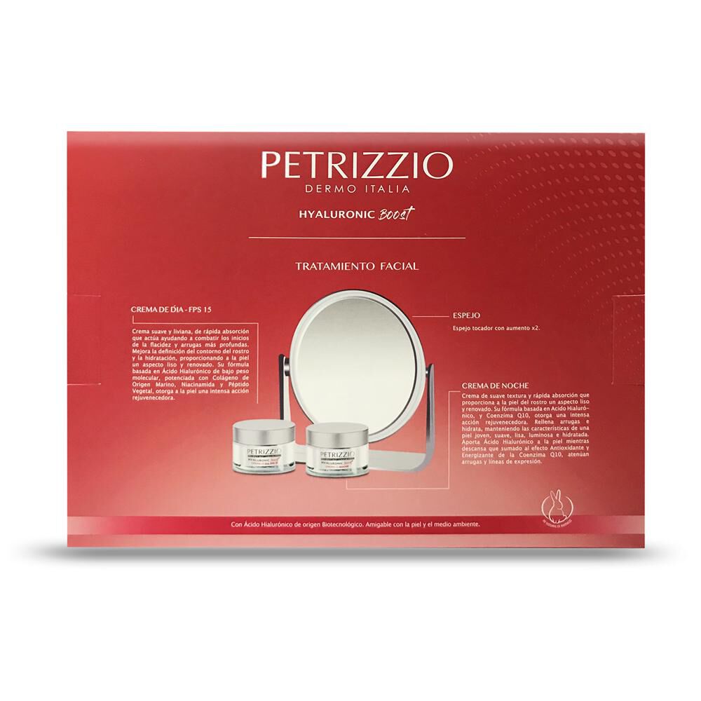 Set De Tratamiento Petrizzio D&iacute;a Y Noche Hyaluronic Boost + Espejo image number 1.0