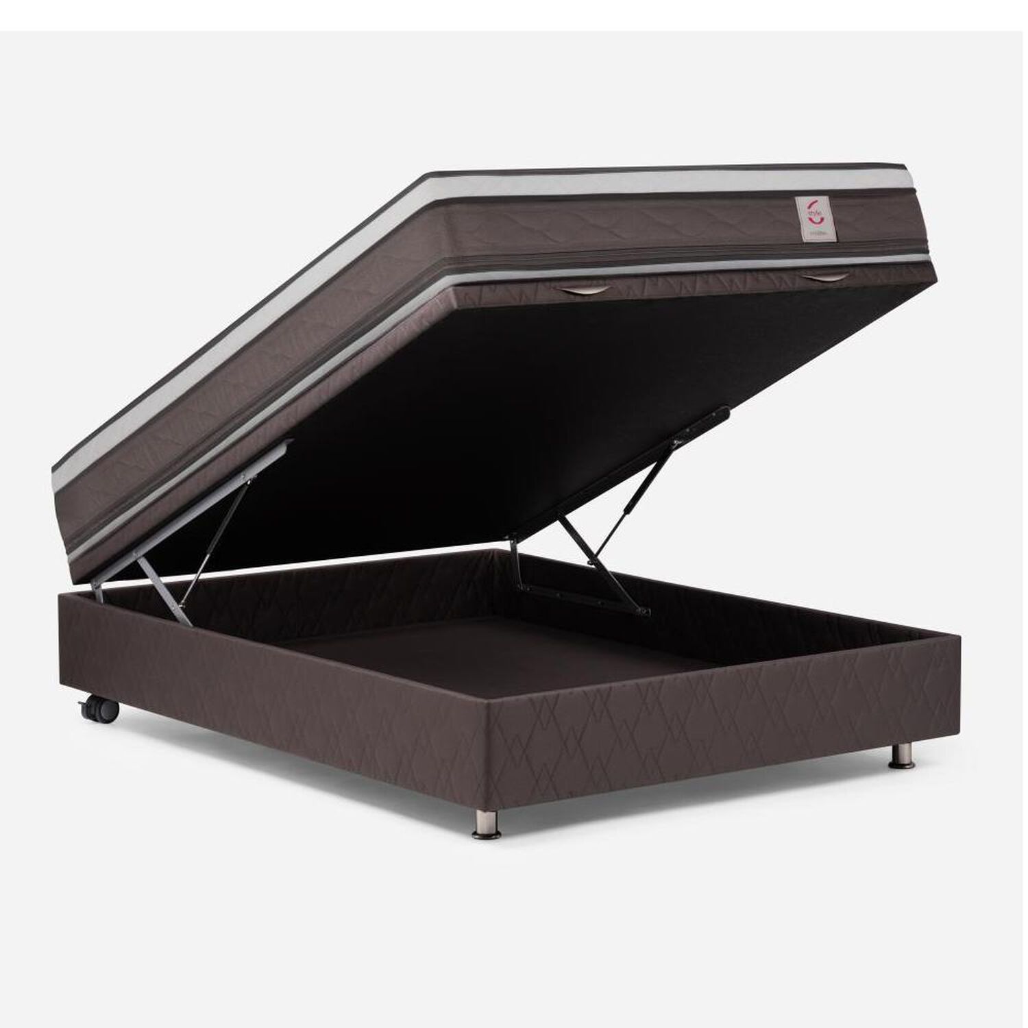 Cama Ba&uacute;l Rosen New Style 6 / 2 Plazas / Base Normal + Respaldo image number 2.0