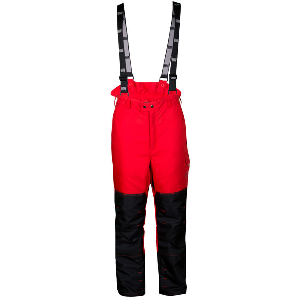 Jardinera Pantalon Hw Anticorte Motosierra Rojo image number 0.0