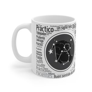 Taza Signo Zodiacal Capricornio - Cerámica Horóscopo Astrología