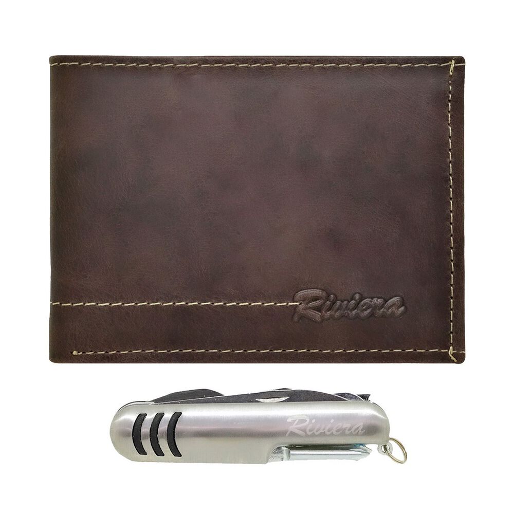 Pack Hombre Billetera Mas Corta Pluma Riviera image number 0.0