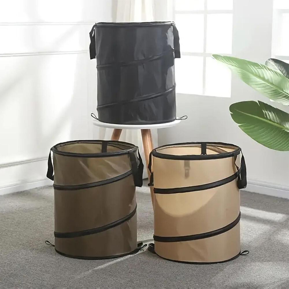 Canasto Ropa Sucia Plegable Multiuso Negro image number 1.0