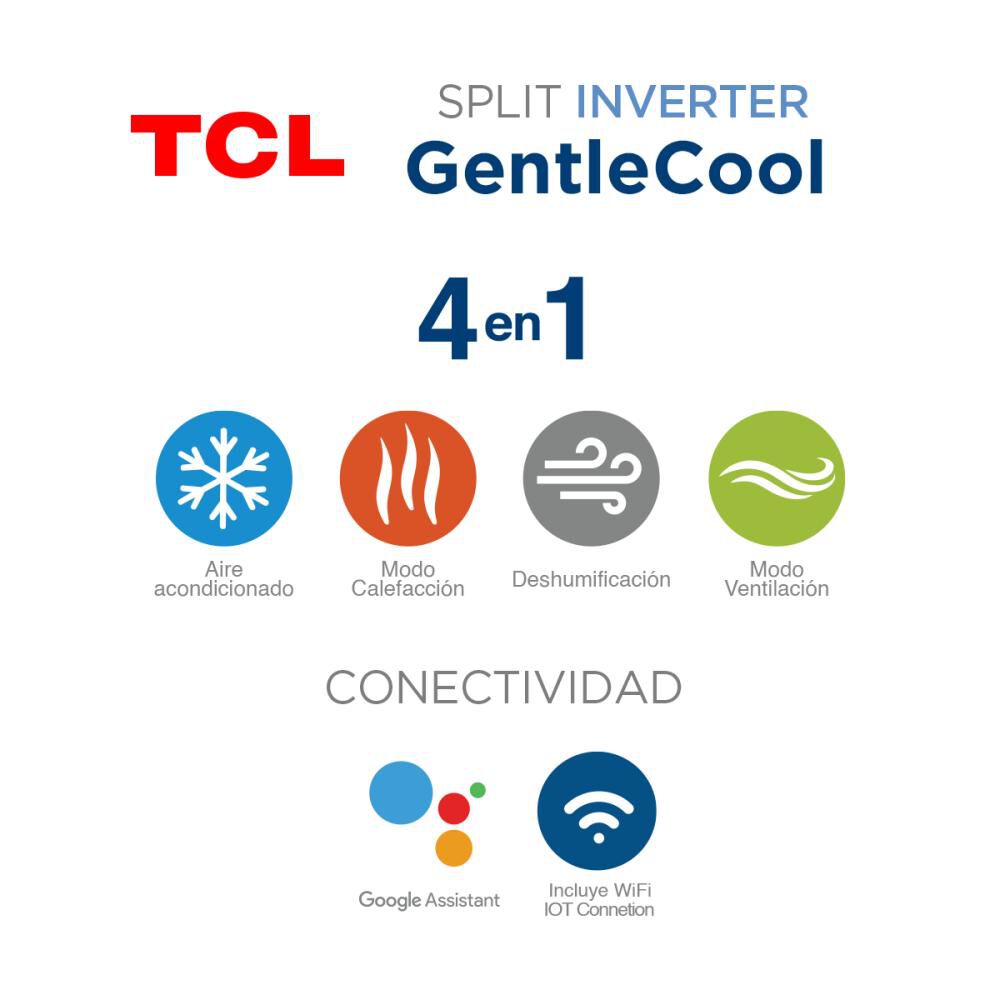 Aire Acondicionado Tcl Split Muro 18000 Btu- Inverter image number 7.0
