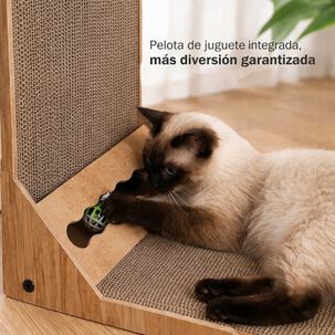 Rascador Para Gatos Madera Forma L Resistente Duradero