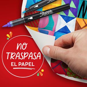 2 Marcadores Sharpie Acrilicos Punta Bala Colores Surtidos