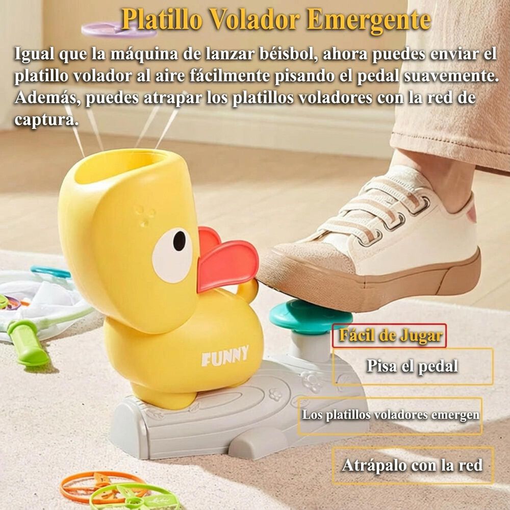 Juego Infantil Pato Lanzador De Aros Para Exterior Ni&ntilde;os image number 2.0