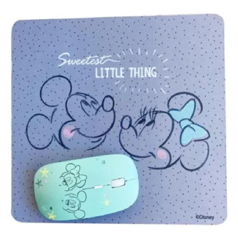 Mouse Óptico Inalámbrico Y Mousepad Mickey Mouse Sakar image number 0.0